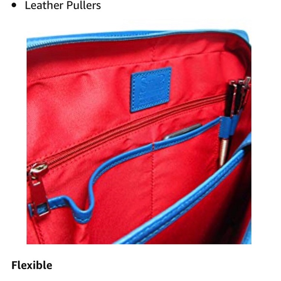 Su.B.dgn 15.6in Leather Laptop Bag-Made in Italy - Picture 5 of 6